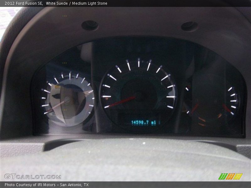 White Suede / Medium Light Stone 2012 Ford Fusion SE