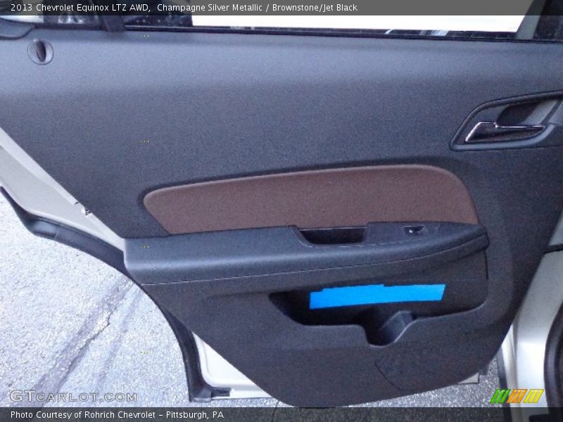 Champagne Silver Metallic / Brownstone/Jet Black 2013 Chevrolet Equinox LTZ AWD