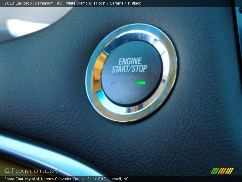 White Diamond Tricoat / Caramel/Jet Black 2013 Cadillac XTS Premium FWD