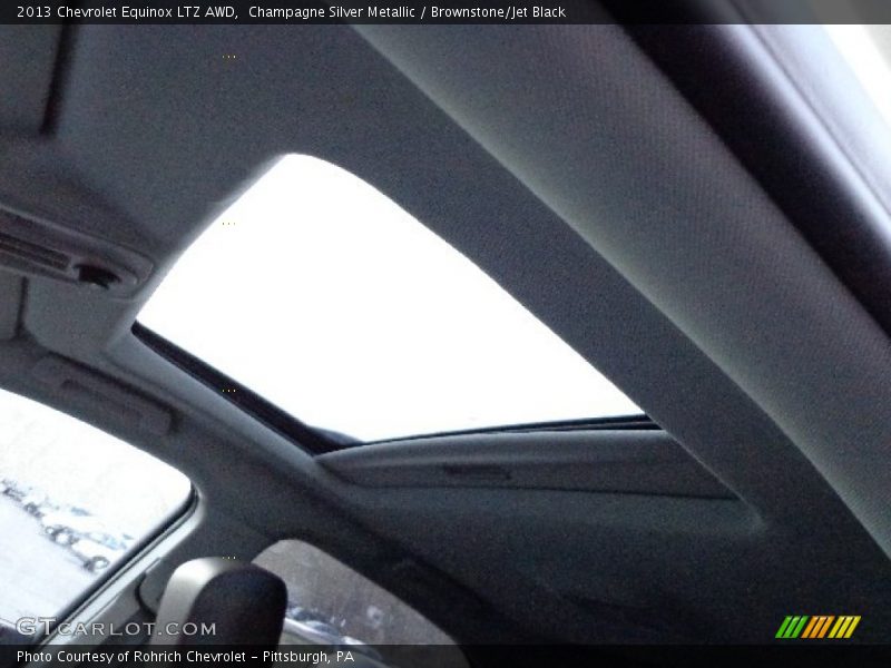 Champagne Silver Metallic / Brownstone/Jet Black 2013 Chevrolet Equinox LTZ AWD