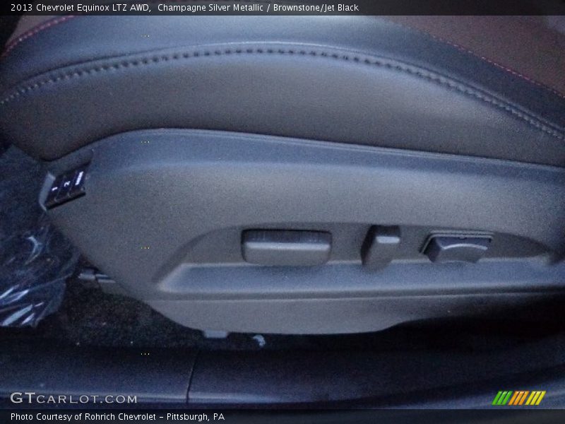 Champagne Silver Metallic / Brownstone/Jet Black 2013 Chevrolet Equinox LTZ AWD