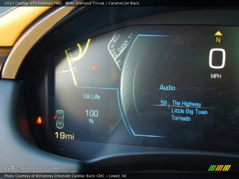 White Diamond Tricoat / Caramel/Jet Black 2013 Cadillac XTS Premium FWD