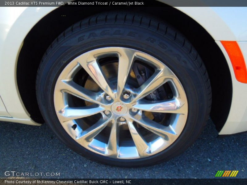 White Diamond Tricoat / Caramel/Jet Black 2013 Cadillac XTS Premium FWD