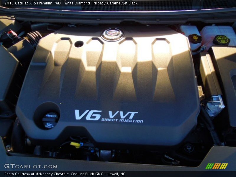 White Diamond Tricoat / Caramel/Jet Black 2013 Cadillac XTS Premium FWD