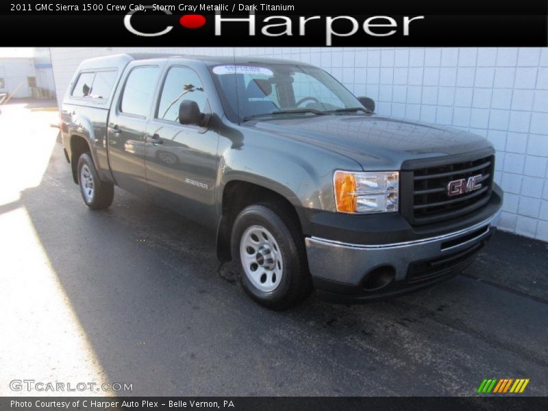 Storm Gray Metallic / Dark Titanium 2011 GMC Sierra 1500 Crew Cab