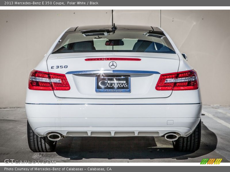 Polar White / Black 2013 Mercedes-Benz E 350 Coupe