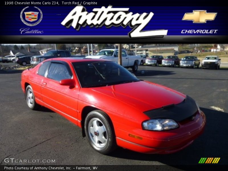Torch Red / Graphite 1998 Chevrolet Monte Carlo Z34
