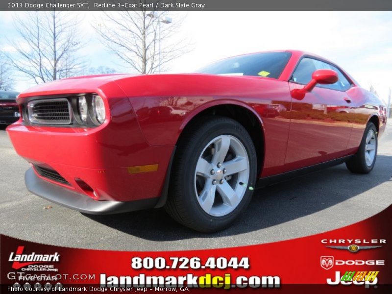Redline 3-Coat Pearl / Dark Slate Gray 2013 Dodge Challenger SXT
