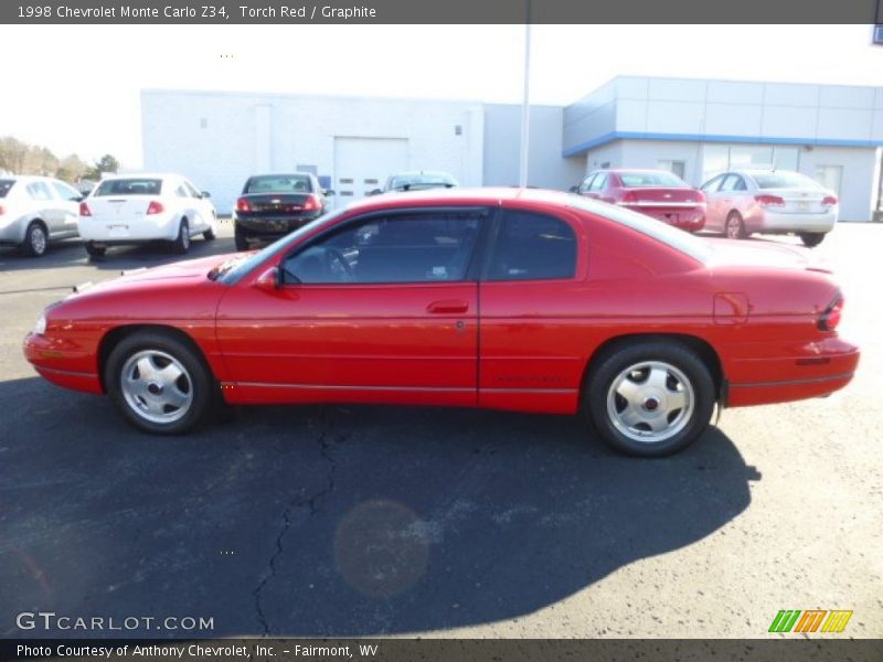 Torch Red / Graphite 1998 Chevrolet Monte Carlo Z34