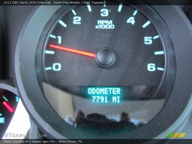 Storm Gray Metallic / Dark Titanium 2011 GMC Sierra 1500 Crew Cab