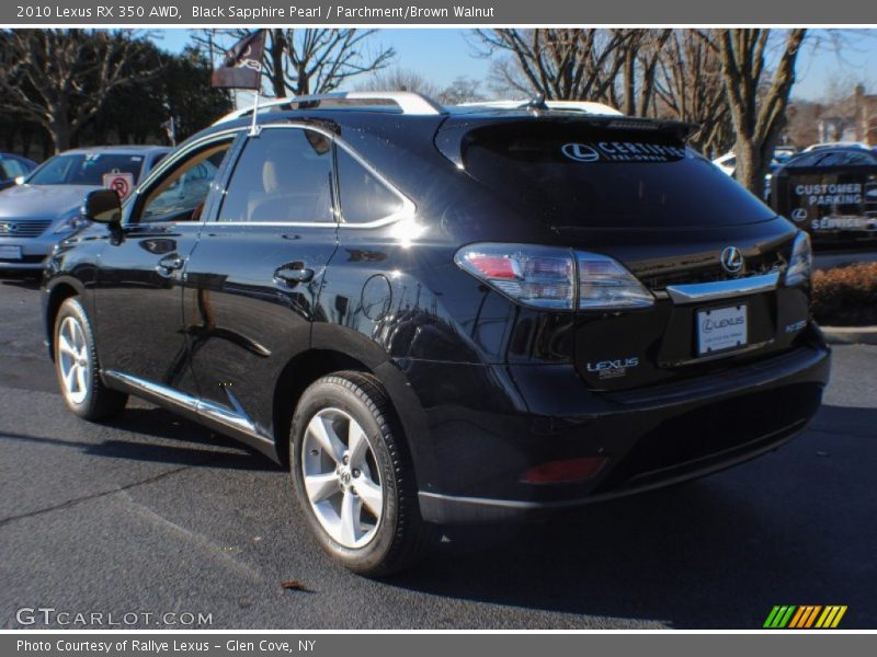 Black Sapphire Pearl / Parchment/Brown Walnut 2010 Lexus RX 350 AWD