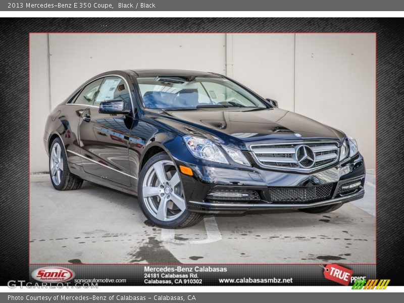 Black / Black 2013 Mercedes-Benz E 350 Coupe