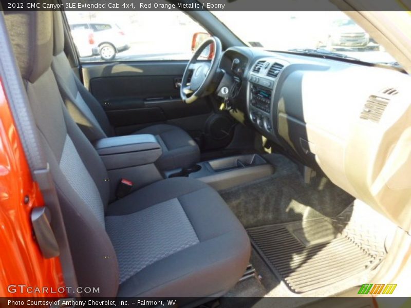  2012 Canyon SLE Extended Cab 4x4 Ebony Interior