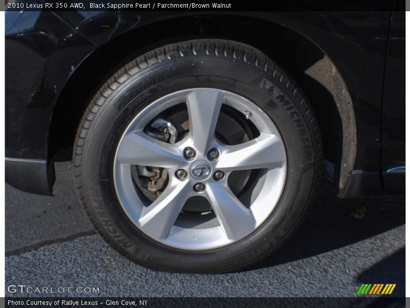 Black Sapphire Pearl / Parchment/Brown Walnut 2010 Lexus RX 350 AWD