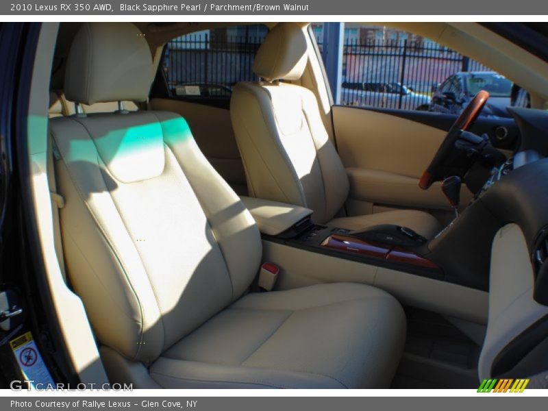 Black Sapphire Pearl / Parchment/Brown Walnut 2010 Lexus RX 350 AWD