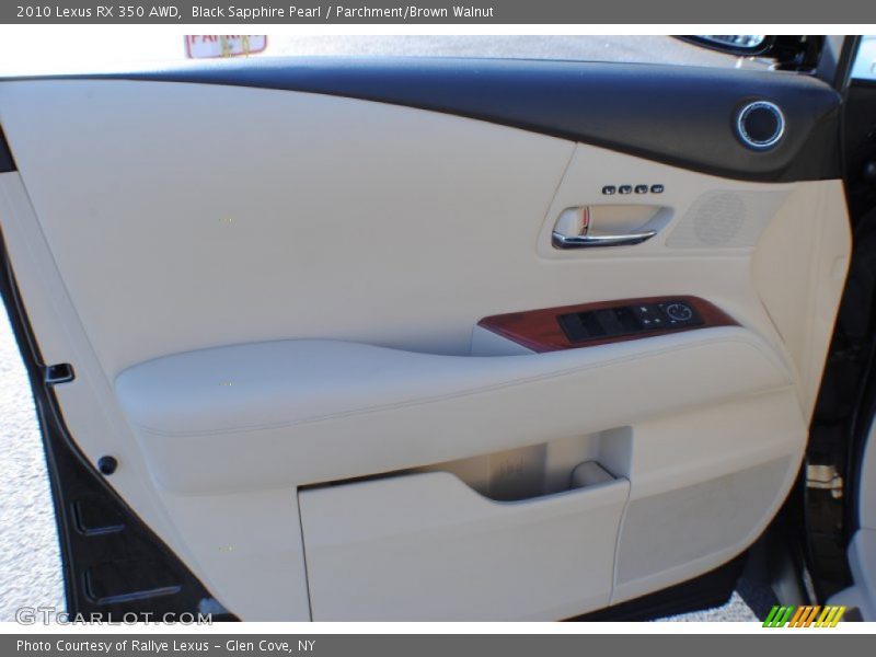 Black Sapphire Pearl / Parchment/Brown Walnut 2010 Lexus RX 350 AWD