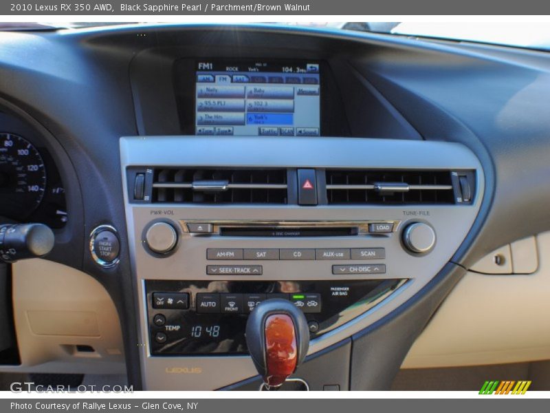 Black Sapphire Pearl / Parchment/Brown Walnut 2010 Lexus RX 350 AWD