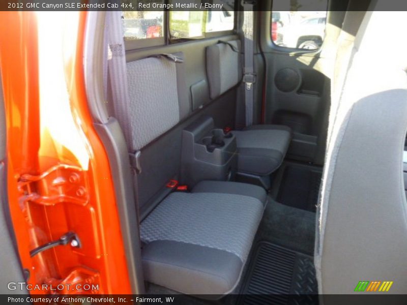 Rear Seat of 2012 Canyon SLE Extended Cab 4x4