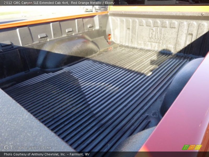 Red Orange Metallic / Ebony 2012 GMC Canyon SLE Extended Cab 4x4
