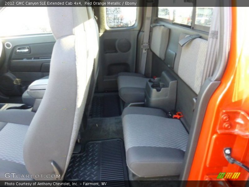 Rear Seat of 2012 Canyon SLE Extended Cab 4x4