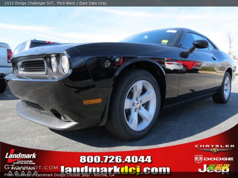 Pitch Black / Dark Slate Gray 2013 Dodge Challenger SXT
