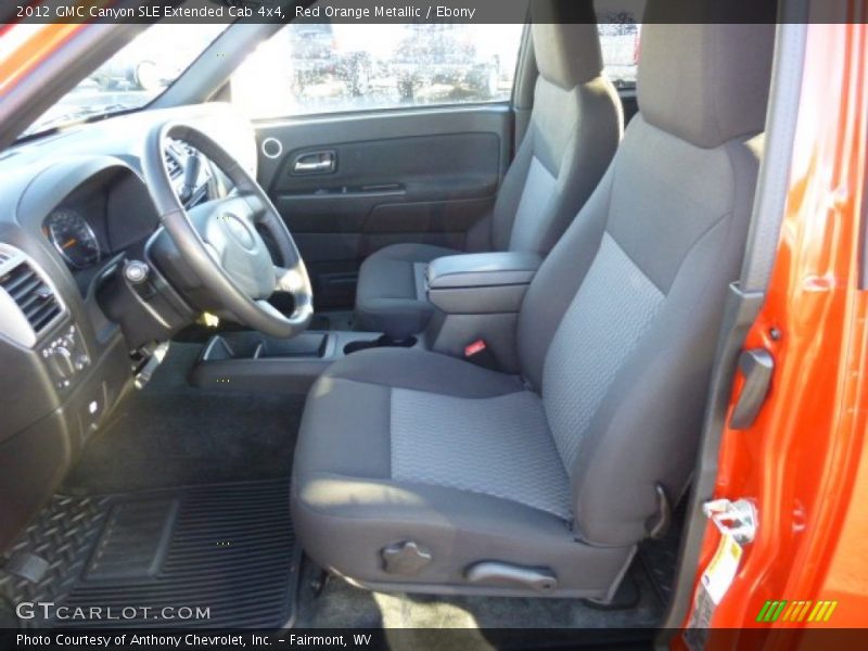 Front Seat of 2012 Canyon SLE Extended Cab 4x4