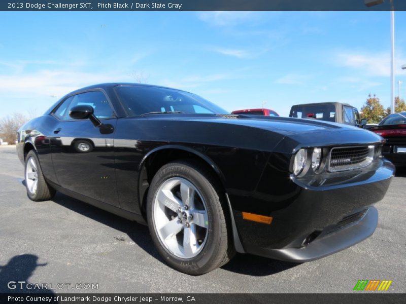 Pitch Black / Dark Slate Gray 2013 Dodge Challenger SXT