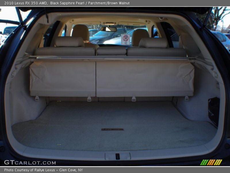 Black Sapphire Pearl / Parchment/Brown Walnut 2010 Lexus RX 350 AWD
