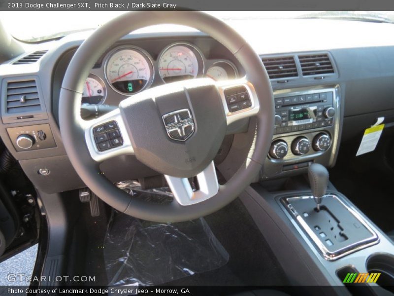 Pitch Black / Dark Slate Gray 2013 Dodge Challenger SXT