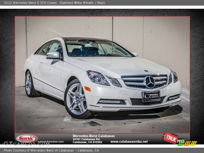 Diamond White Metallic / Black 2013 Mercedes-Benz E 350 Coupe