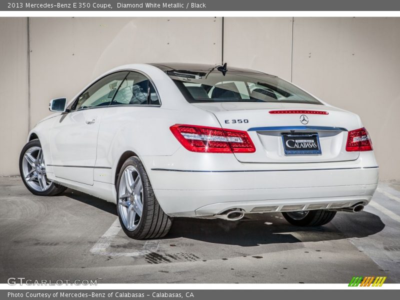 Diamond White Metallic / Black 2013 Mercedes-Benz E 350 Coupe