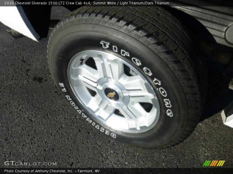 Summit White / Light Titanium/Dark Titanium 2010 Chevrolet Silverado 1500 LTZ Crew Cab 4x4
