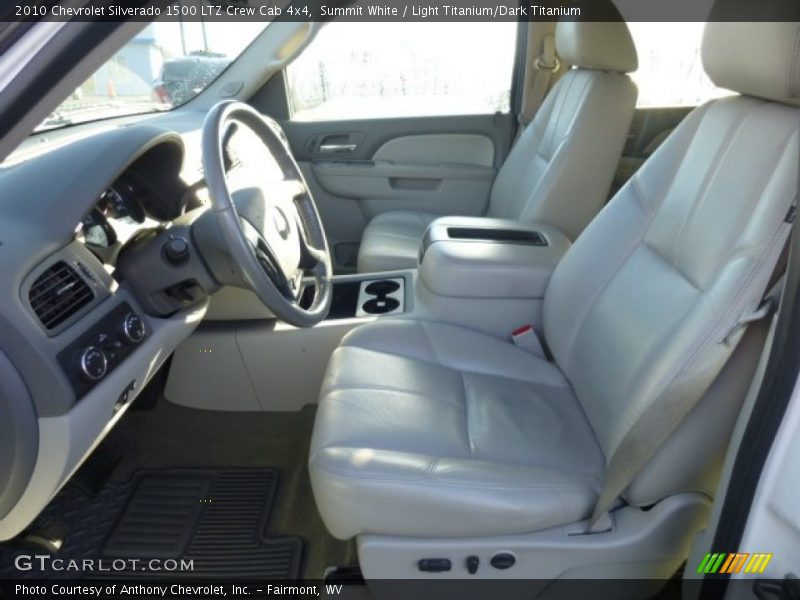 Summit White / Light Titanium/Dark Titanium 2010 Chevrolet Silverado 1500 LTZ Crew Cab 4x4