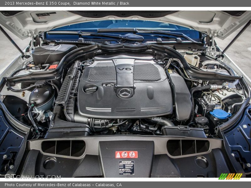 Diamond White Metallic / Black 2013 Mercedes-Benz E 350 Coupe