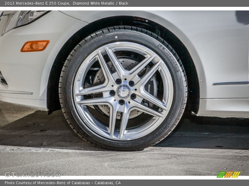 Diamond White Metallic / Black 2013 Mercedes-Benz E 350 Coupe