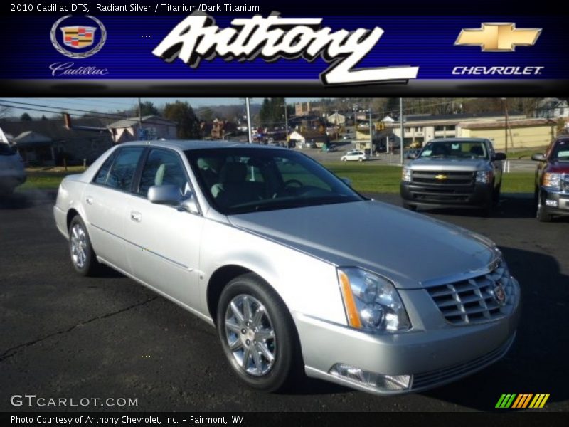 Radiant Silver / Titanium/Dark Titanium 2010 Cadillac DTS