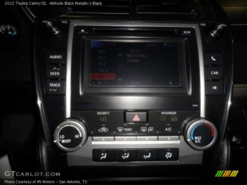 Attitude Black Metallic / Black 2012 Toyota Camry SE
