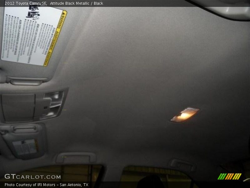 Attitude Black Metallic / Black 2012 Toyota Camry SE
