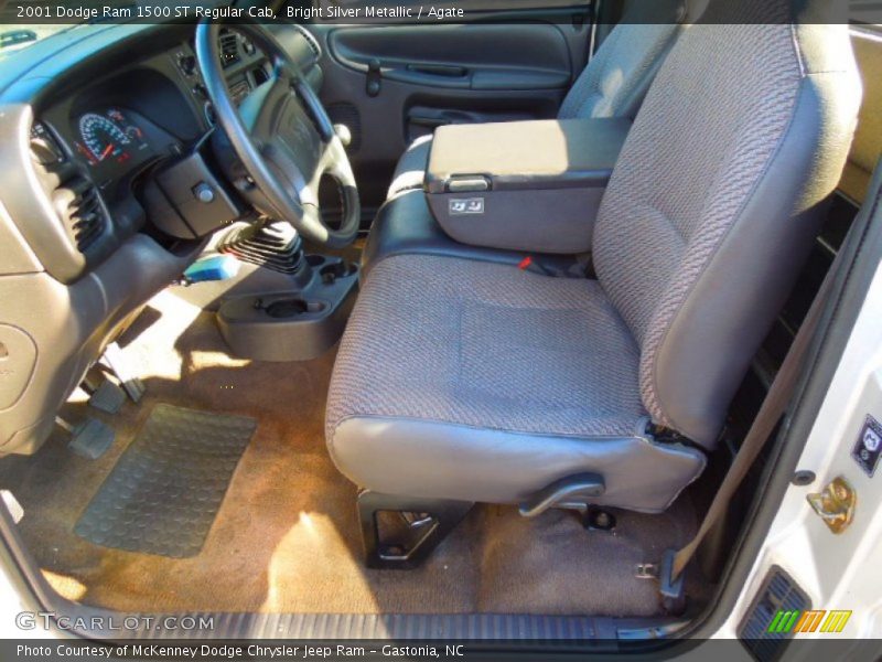 Bright Silver Metallic / Agate 2001 Dodge Ram 1500 ST Regular Cab