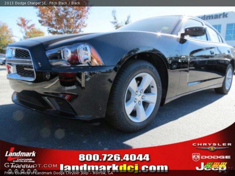 Pitch Black / Black 2013 Dodge Charger SE