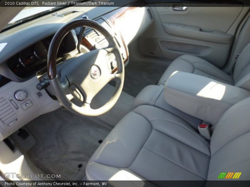 Radiant Silver / Titanium/Dark Titanium 2010 Cadillac DTS