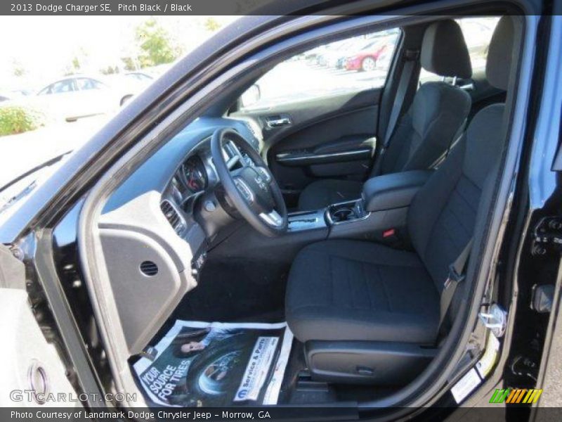 Pitch Black / Black 2013 Dodge Charger SE
