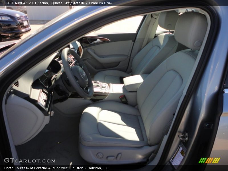 Quartz Gray Metallic / Titanium Gray 2013 Audi A6 2.0T Sedan