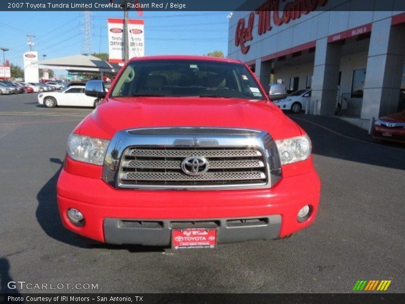 Radiant Red / Beige 2007 Toyota Tundra Limited CrewMax