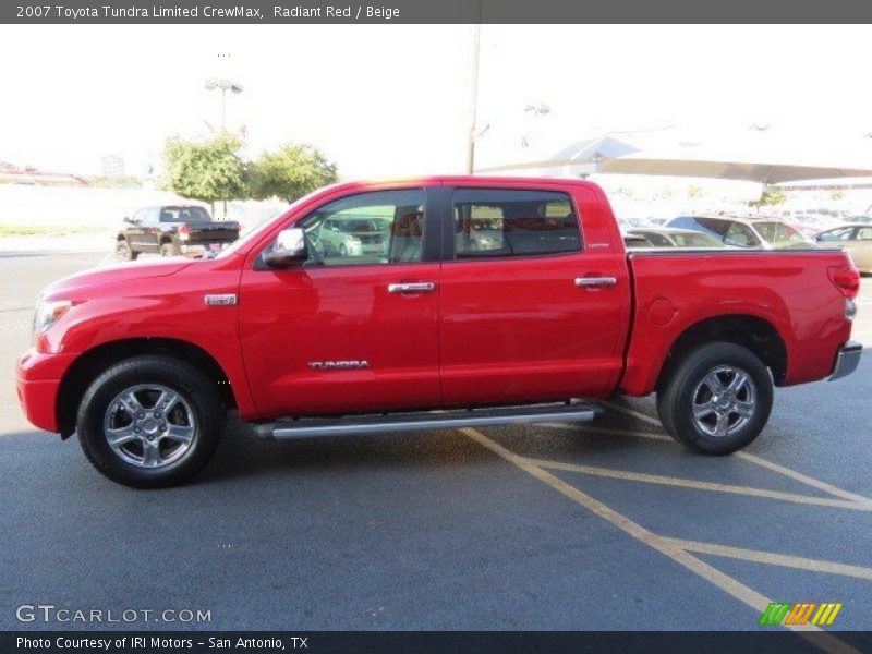 Radiant Red / Beige 2007 Toyota Tundra Limited CrewMax
