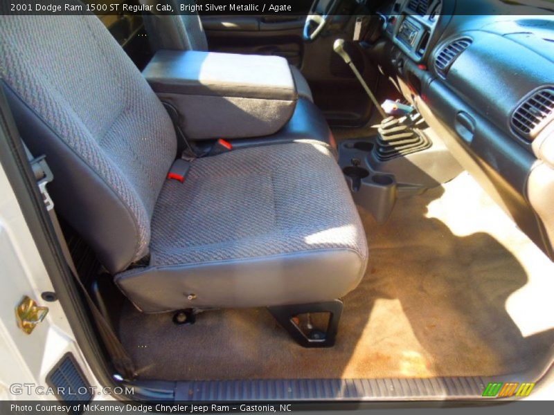 Bright Silver Metallic / Agate 2001 Dodge Ram 1500 ST Regular Cab