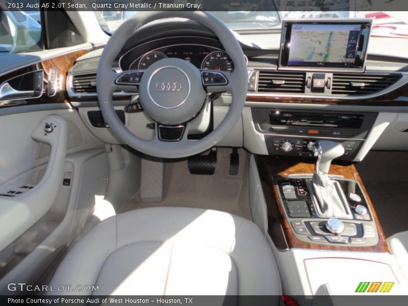 Quartz Gray Metallic / Titanium Gray 2013 Audi A6 2.0T Sedan