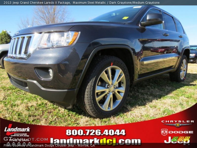 Maximum Steel Metallic / Dark Graystone/Medium Graystone 2013 Jeep Grand Cherokee Laredo X Package