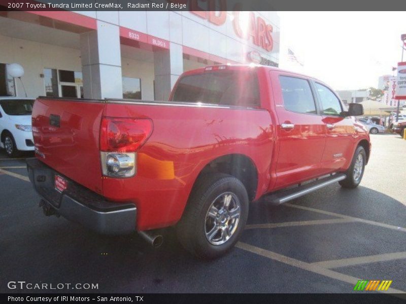 Radiant Red / Beige 2007 Toyota Tundra Limited CrewMax