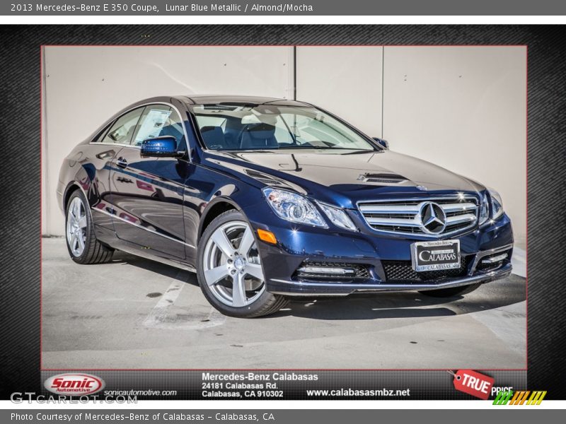 Lunar Blue Metallic / Almond/Mocha 2013 Mercedes-Benz E 350 Coupe